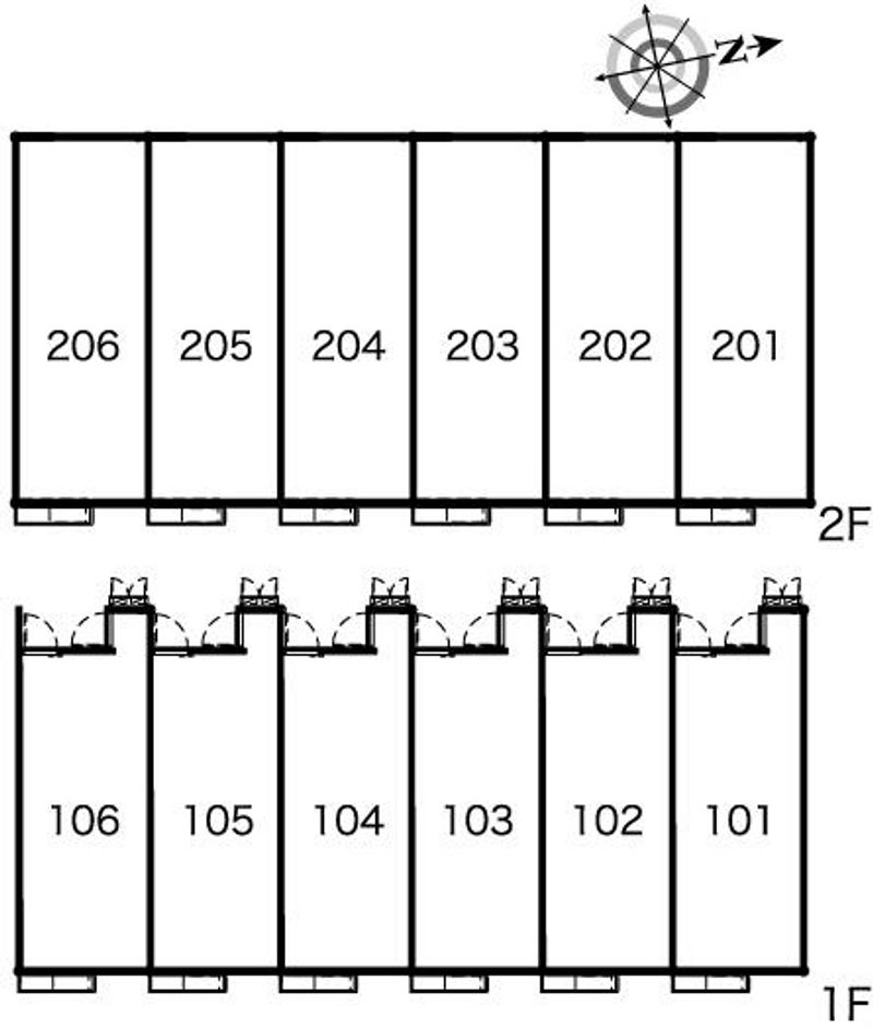 レオパレスきらり 間取配置図
