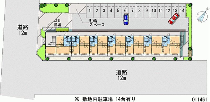 レオパレス羽折 月極駐車場