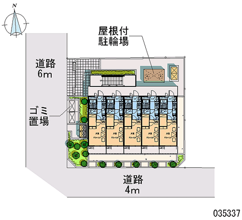 レオパレス大宮公園 区画図