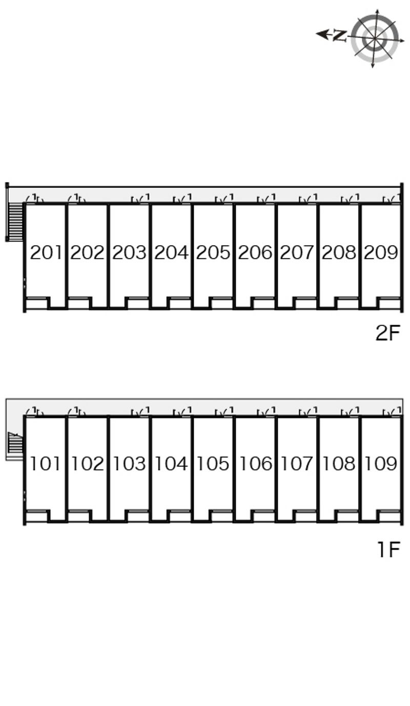 クレイノパーシモンⅢ 間取配置図