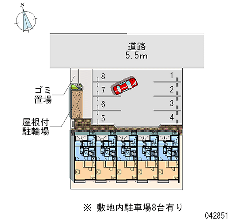 レオネクストエクレール　エヌ 月極駐車場