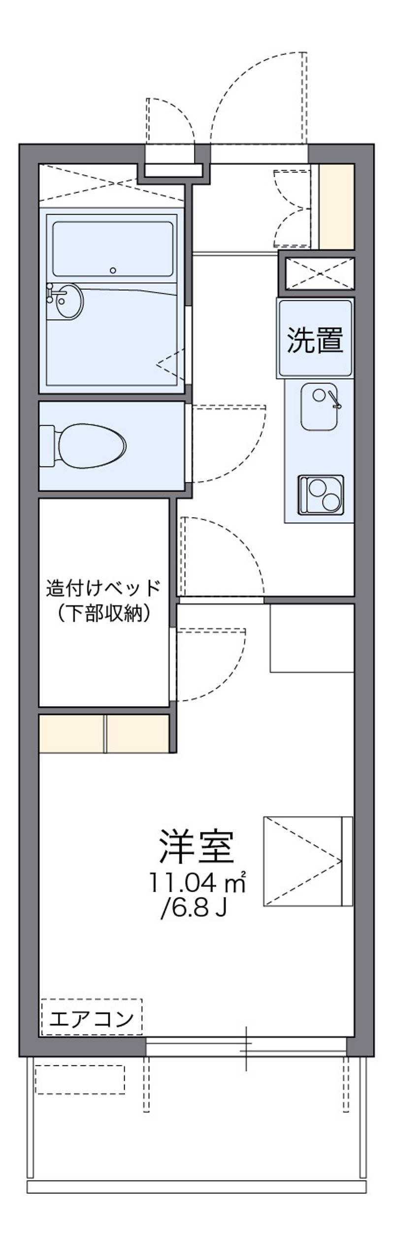 レオパレスフエータ 間取図