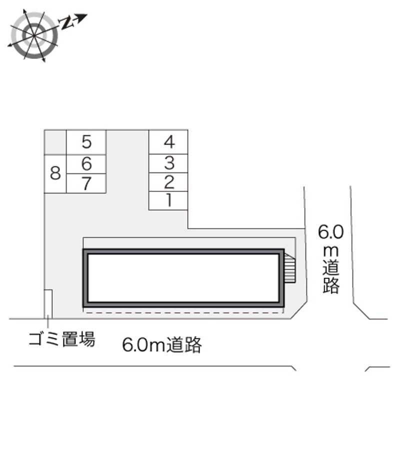 レオパレスフロンティア 配置図