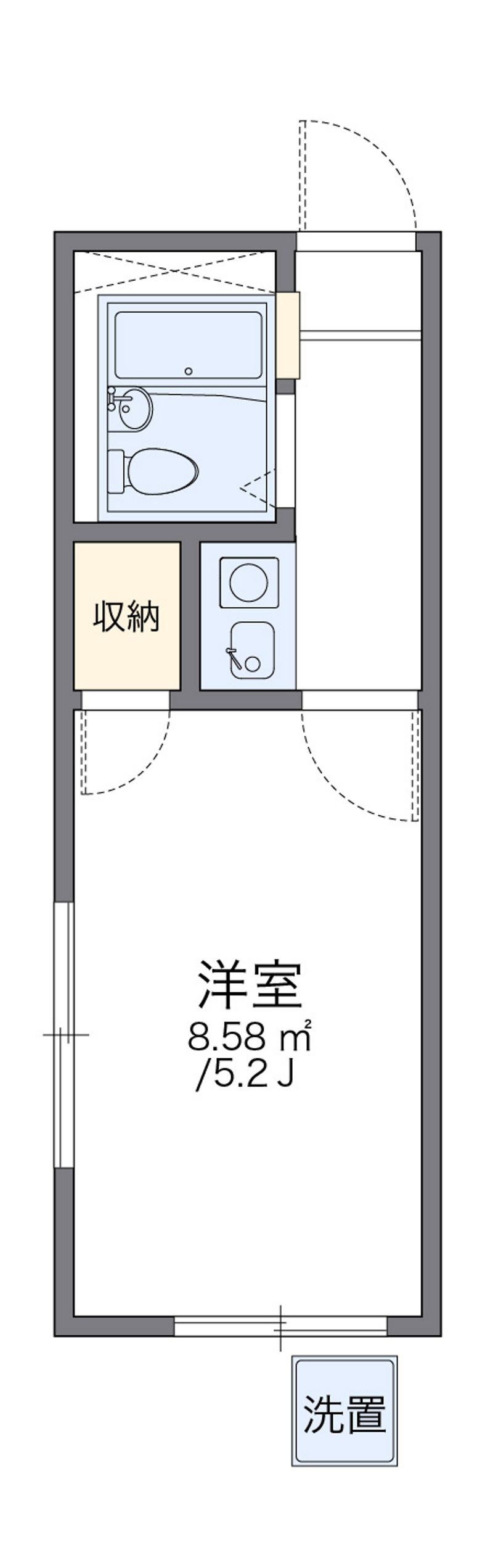 レオパレス北新宿 間取図