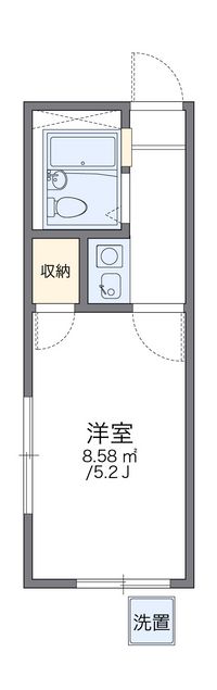 レオパレス北新宿 間取図