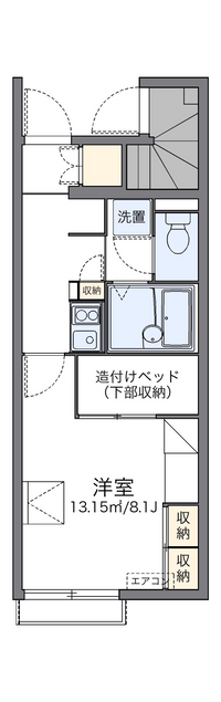 レオパレスフジサキⅢ 間取り図