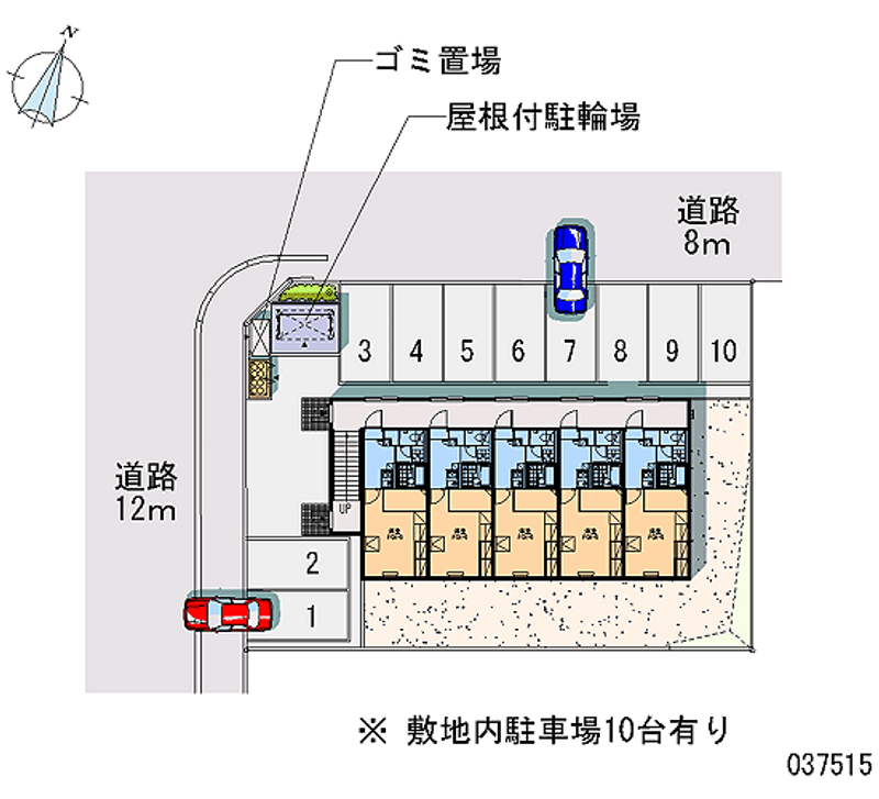 レオパレスレラカムイ 月極駐車場