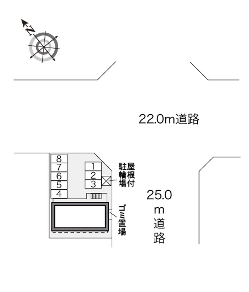 レオパレスステーション　ちとせ 配置図