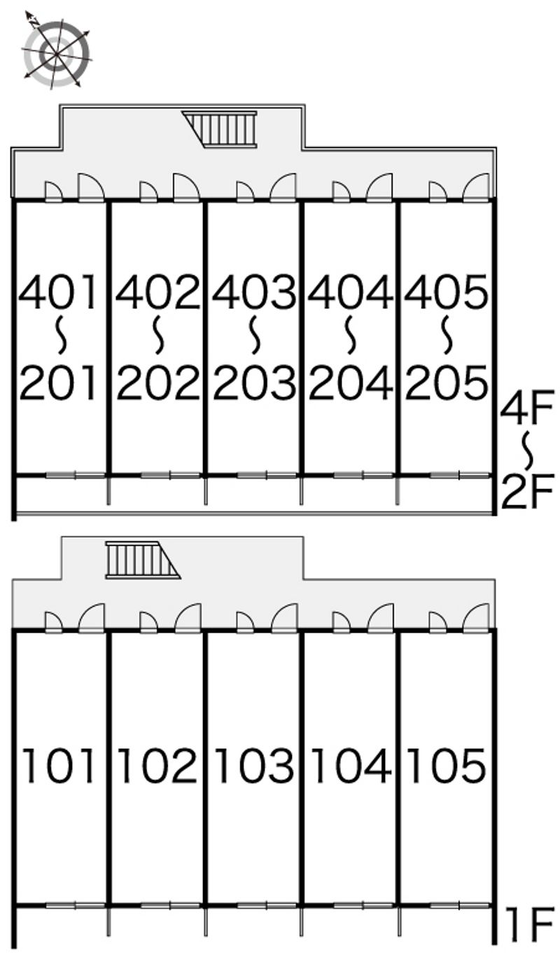 レオパレスアブリール３番館 間取り配置図