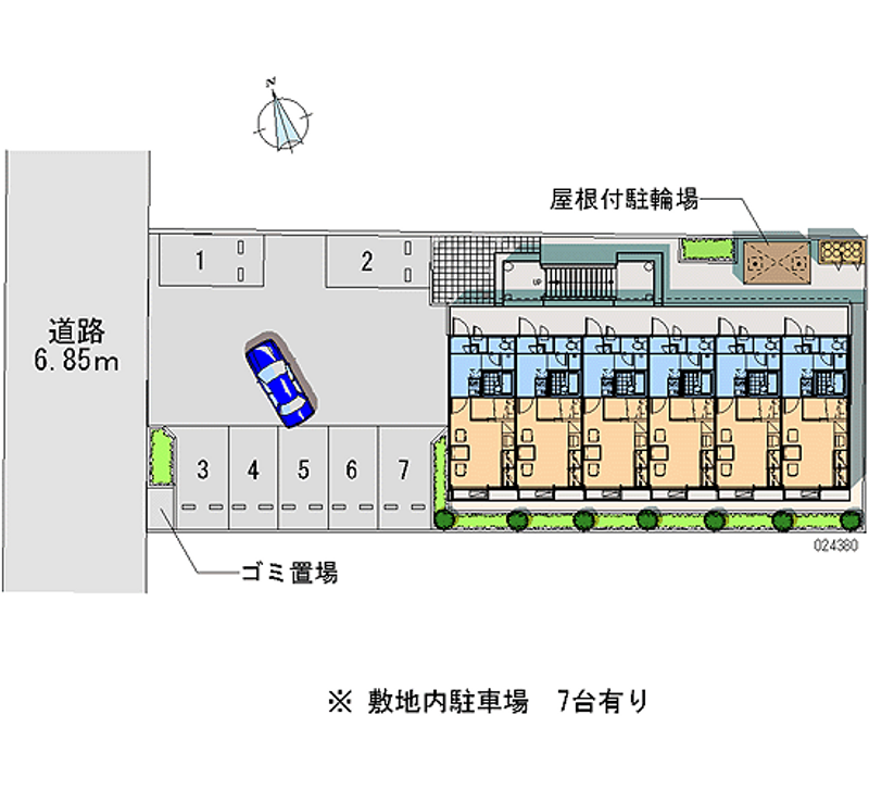 レオパレスｃｒｏｓｓｒｏａｄ 月極駐車場