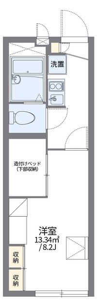 レオパレス水一 間取り図