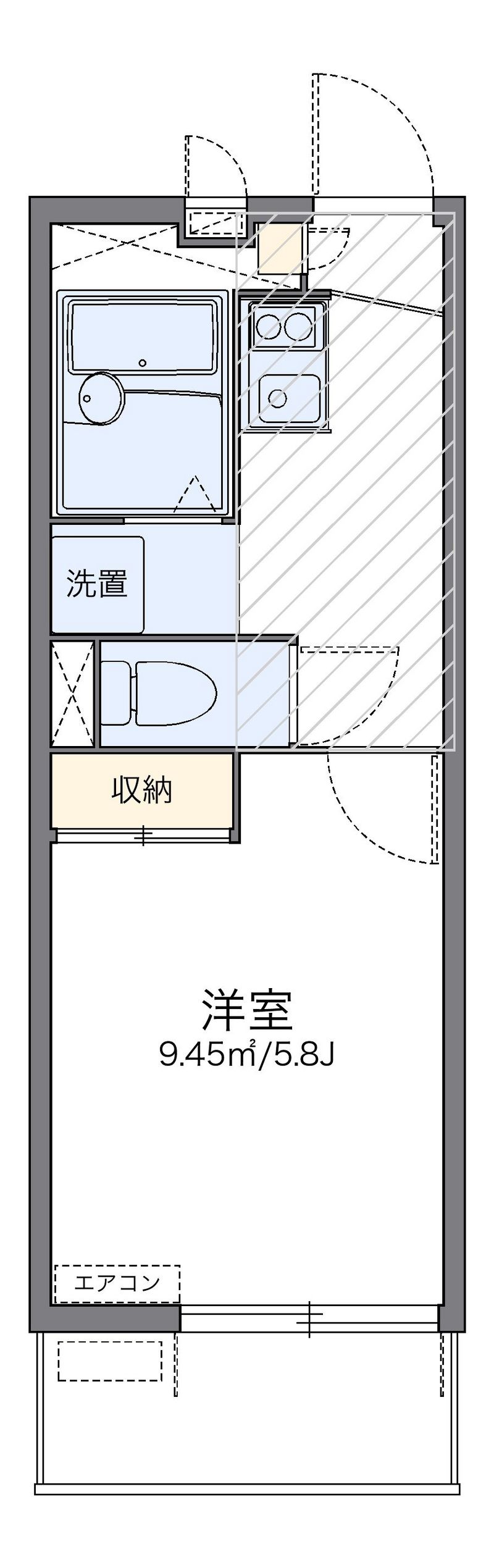 レオパレスアルメリア 間取図