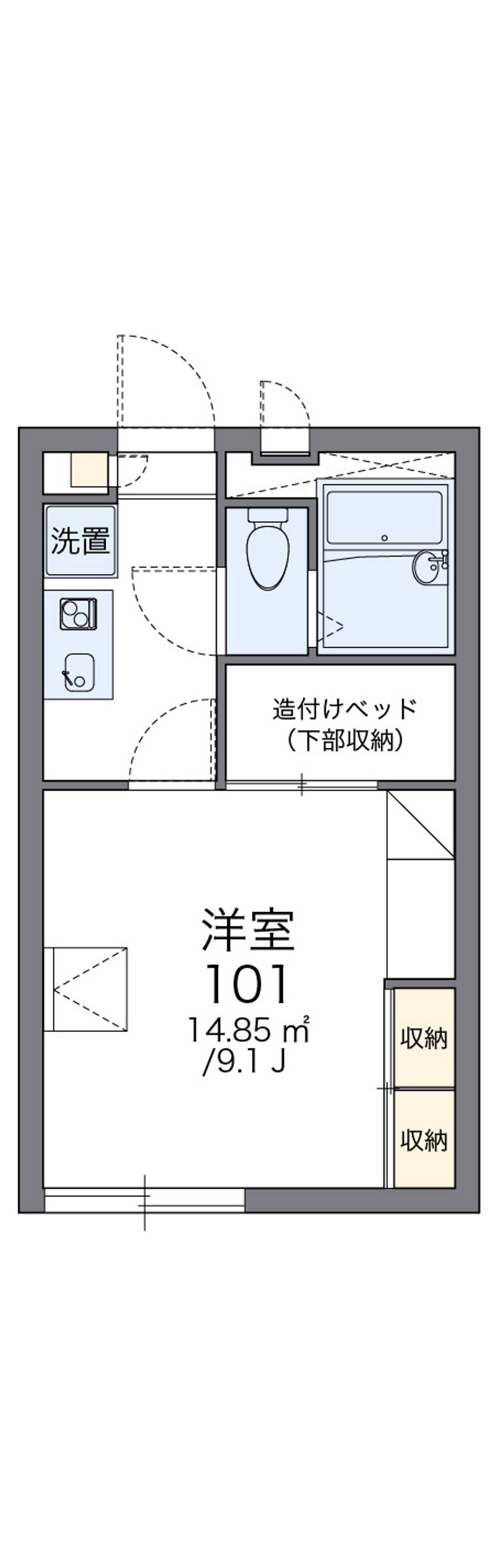 レオパレスｗｉｓｈ 間取図