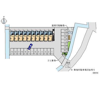 レオパレスベンテュール弐番館 月極駐車場