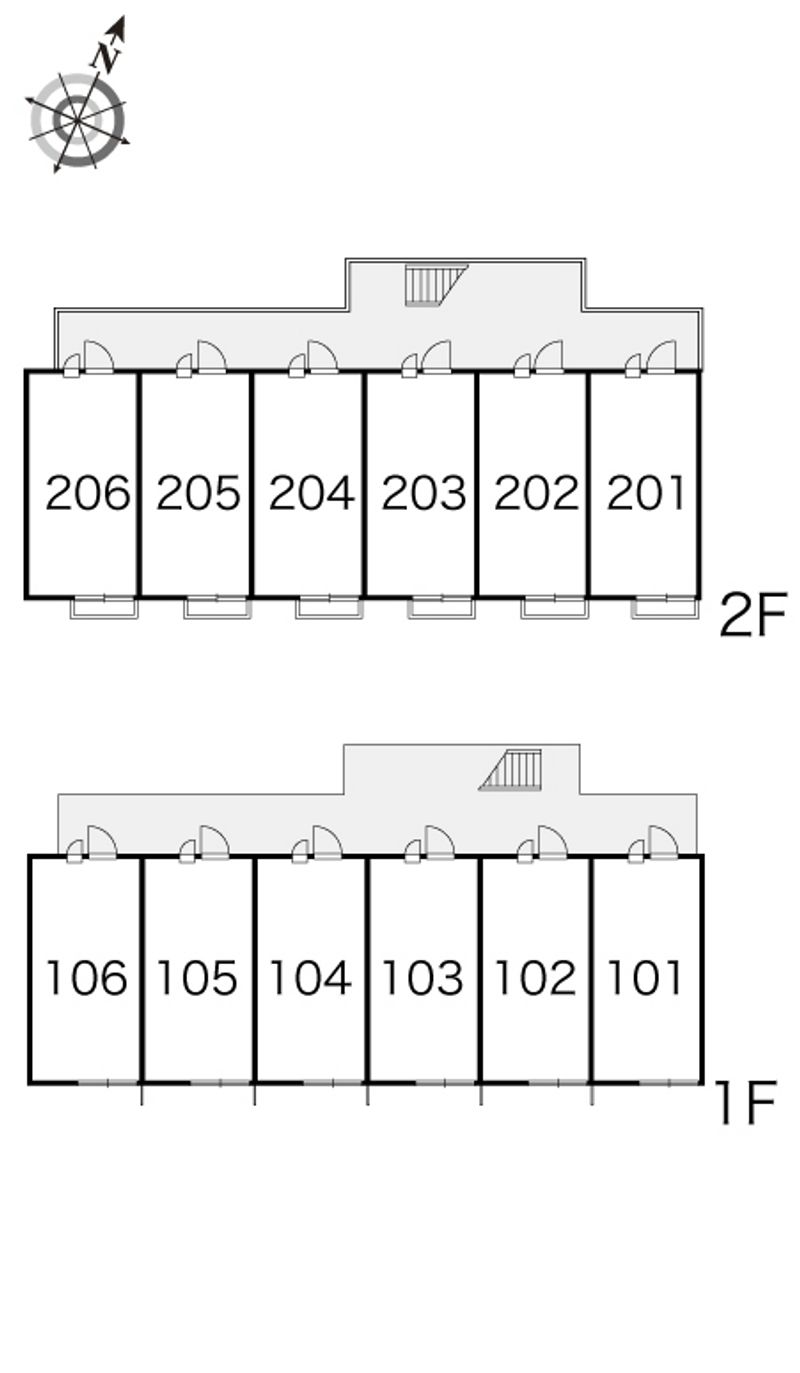 レオパレスサンシャイン　Ｋ 間取り配置図