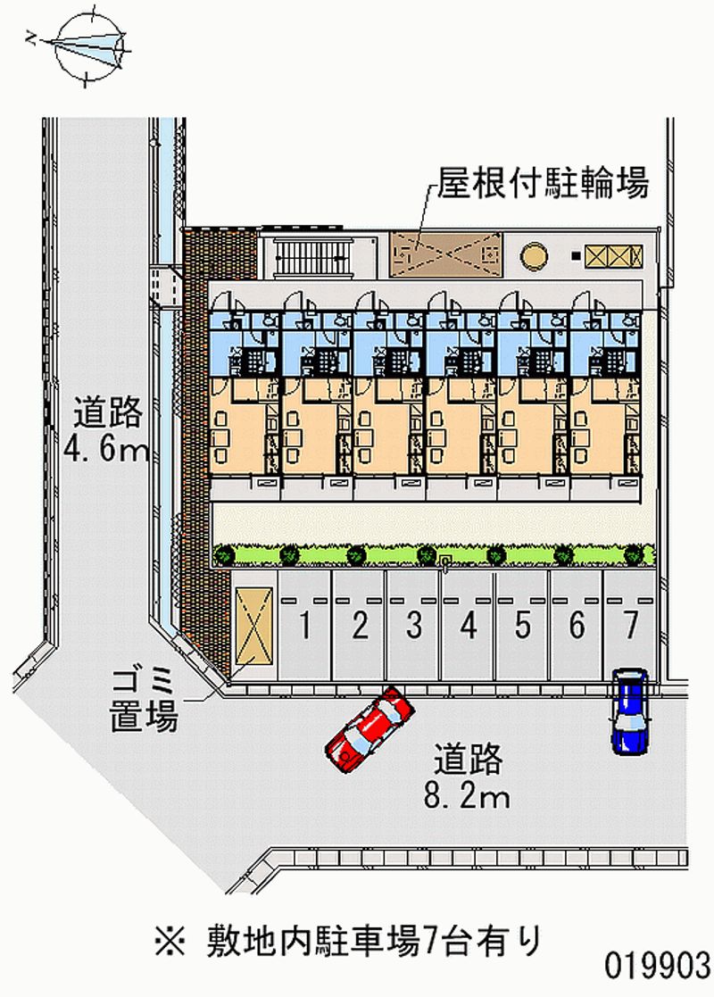 レオパレスクレベール 区画図