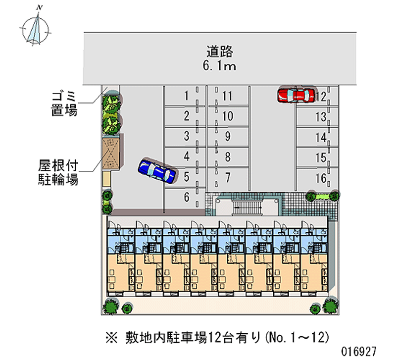 16927 Monthly parking lot