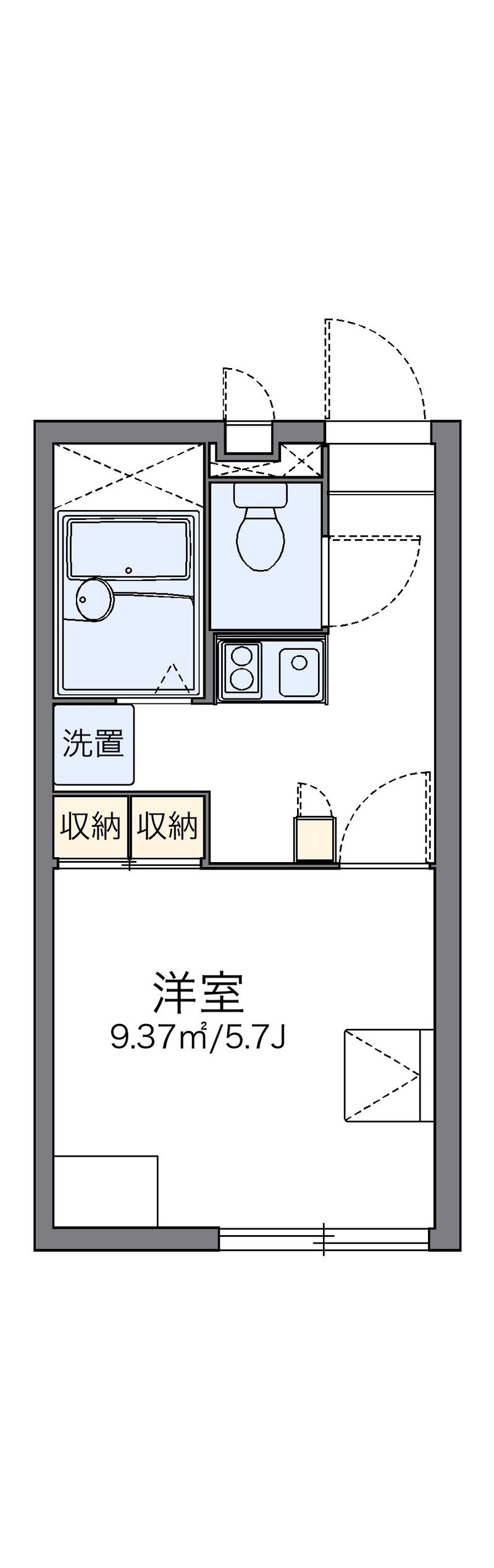 レオパレスガーデンコートＪ 間取図