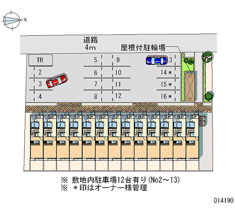 レオパレスクール 月極駐車場