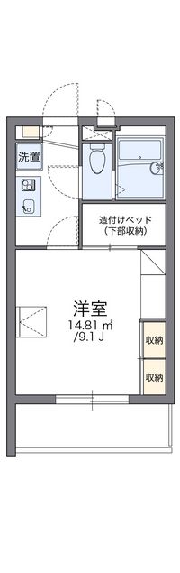 レオパレス川向 間取り図