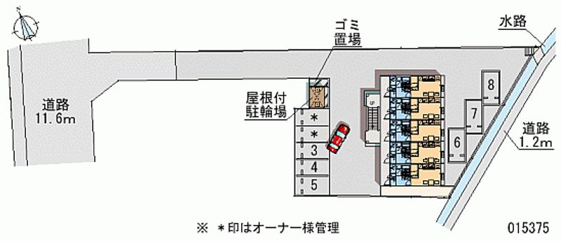 レオパレスセブンヒルズⅢ 月極駐車場