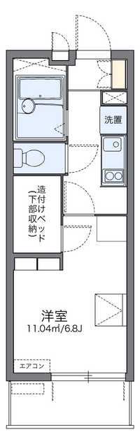 レオパレスハーバーサイドＥ棟 間取り図