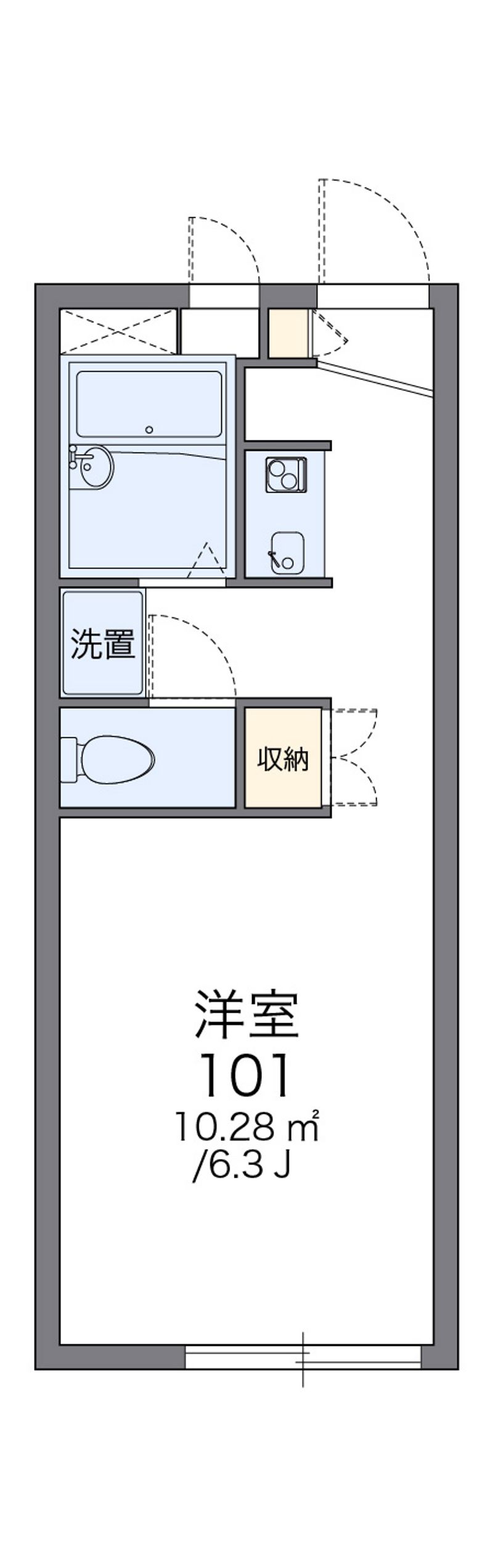 レオパレスデイブレイク 間取図
