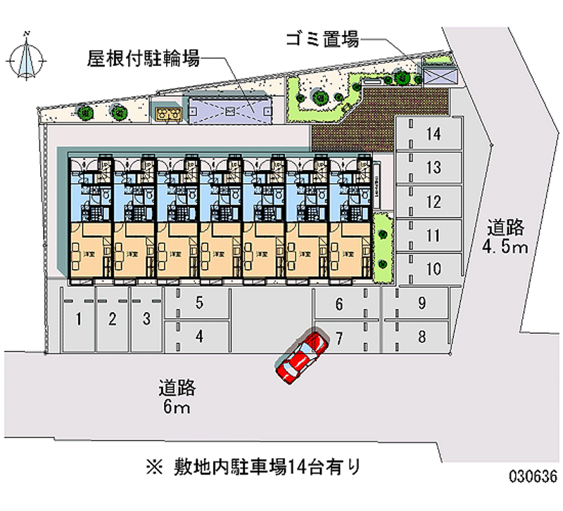 レオパレストレガッティ城山 月極駐車場