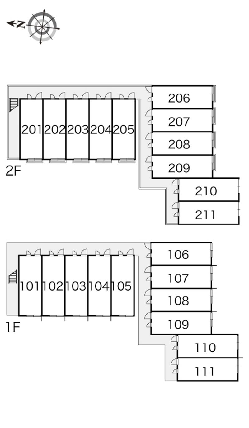 レオパレスコスモⅡ 間取り配置図