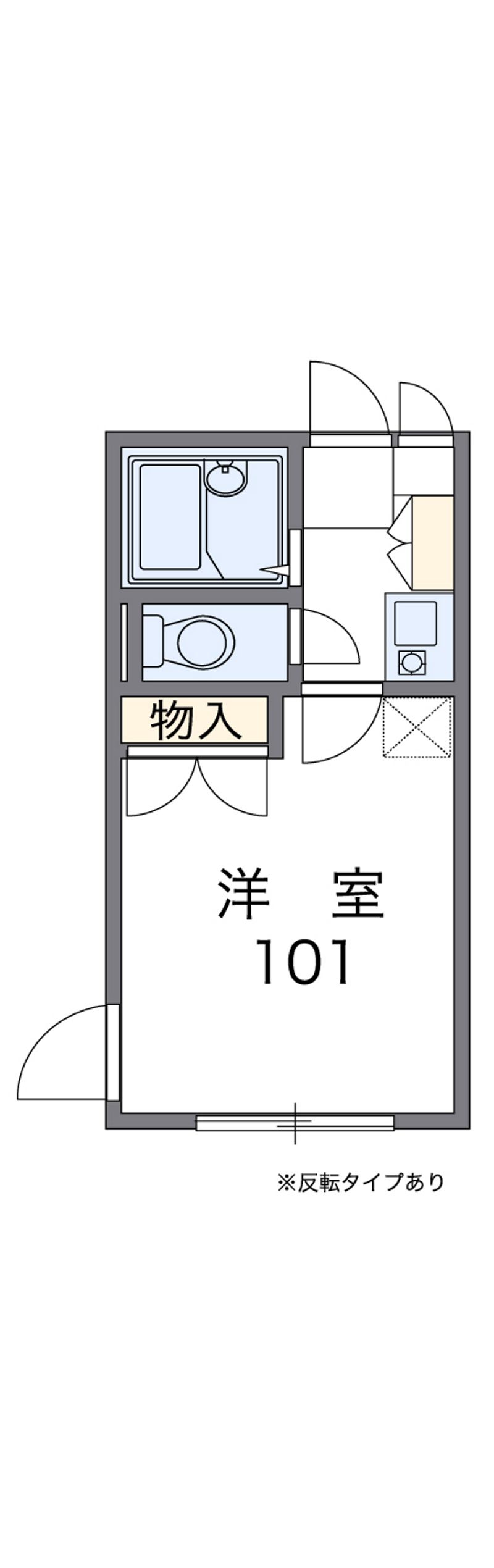 レオパレスＨＩＭＥＪＩ　ＳＡＺＵＣＨＩ２ 間取図