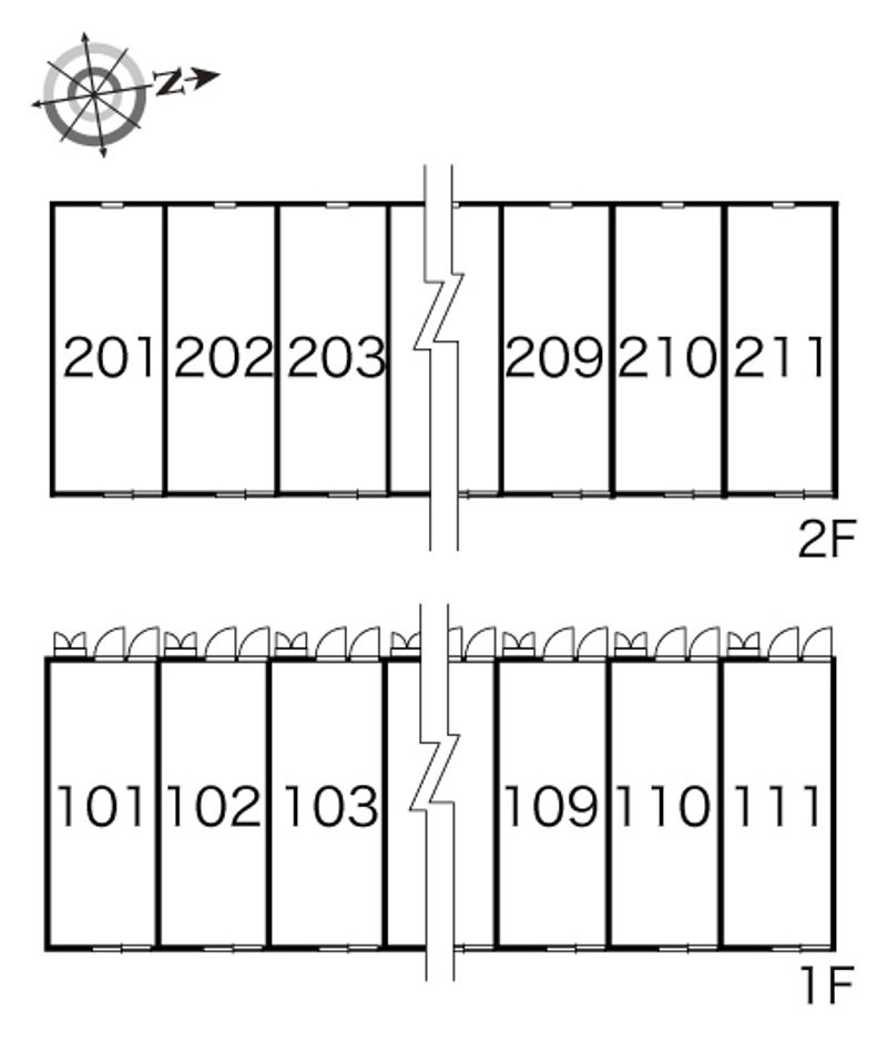 レオパレスソフィアⅡ 間取り配置図