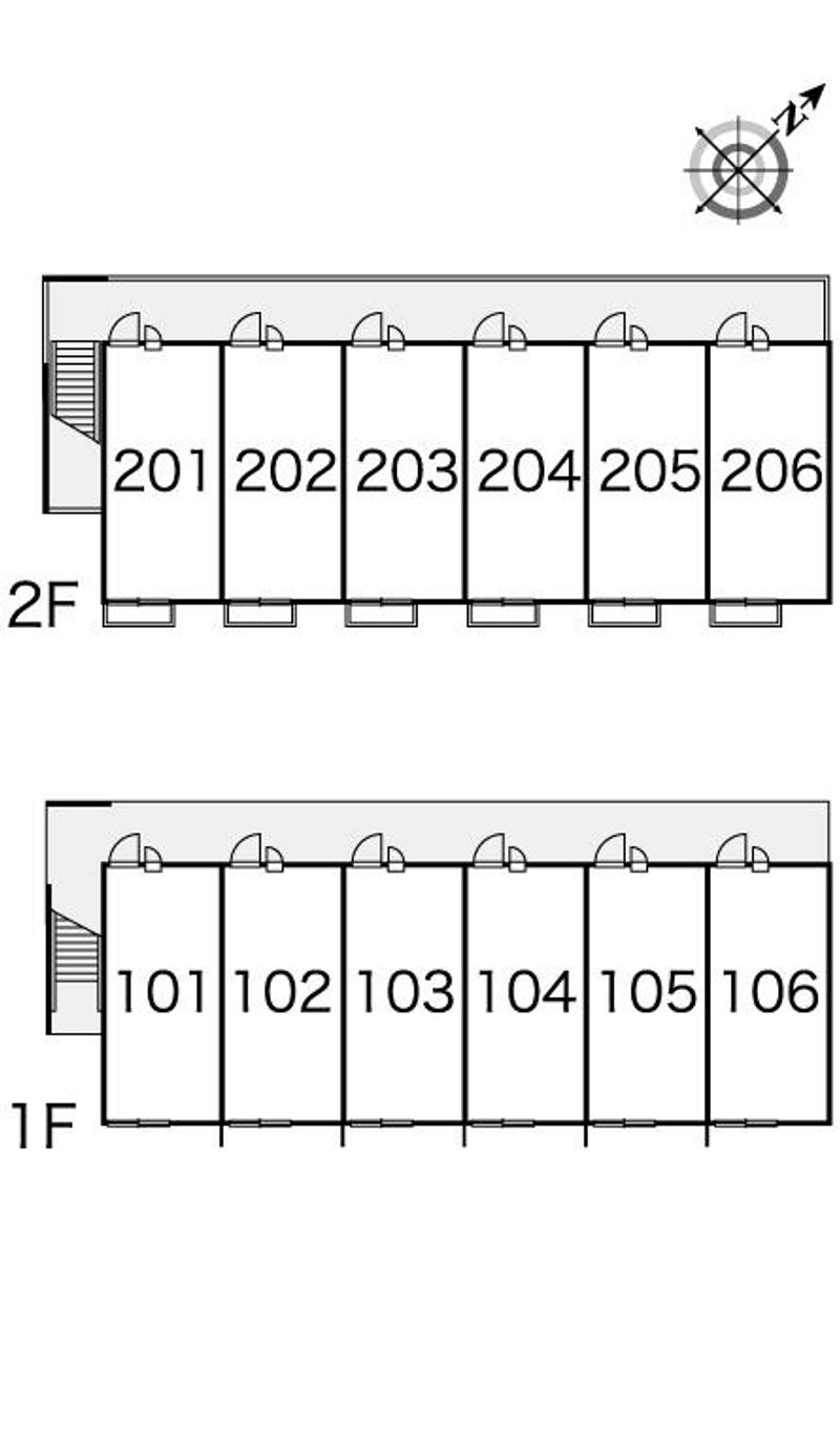 レオパレスＫＵＲＡＴＡⅡ 間取り配置図