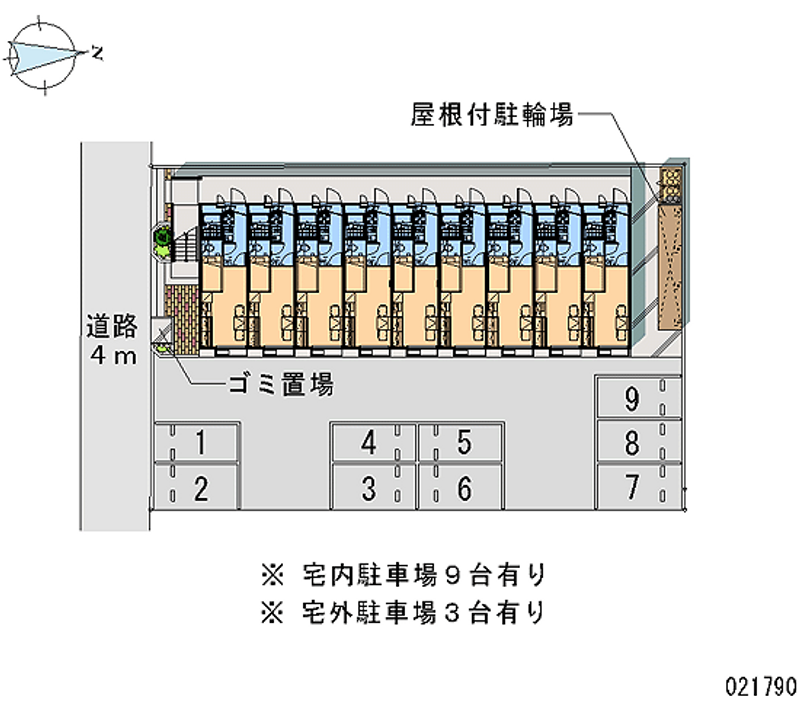 21790 bãi đậu xe hàng tháng