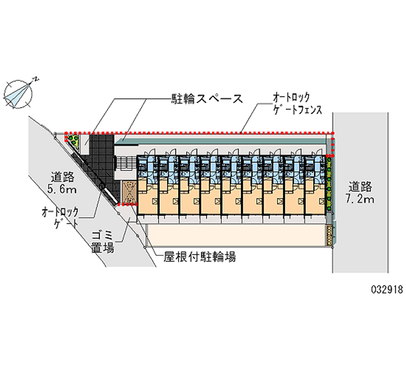 レオパレスサニーハウス 区画図