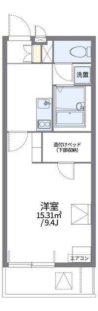 レオパレスみらい平 間取り図