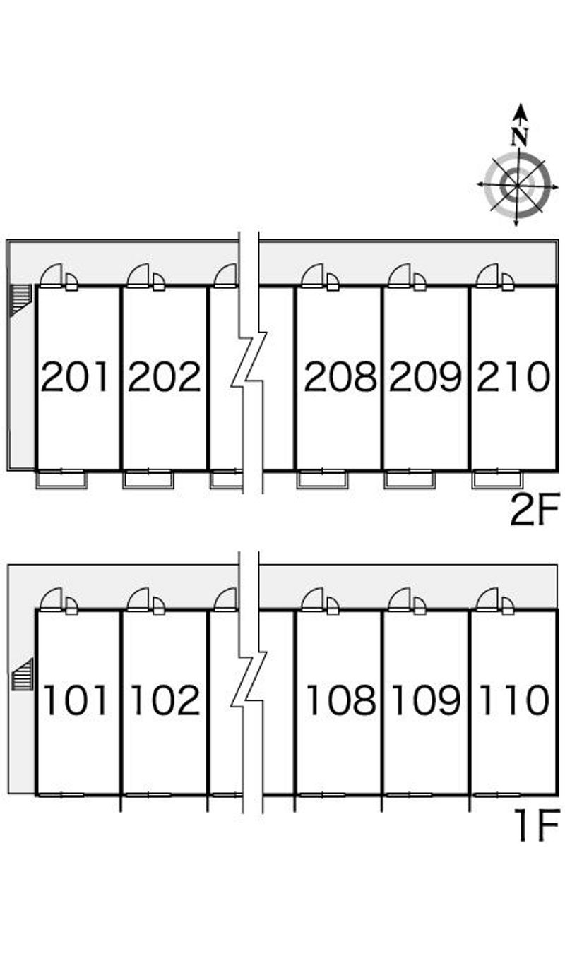 レオパレス小川 間取り配置図
