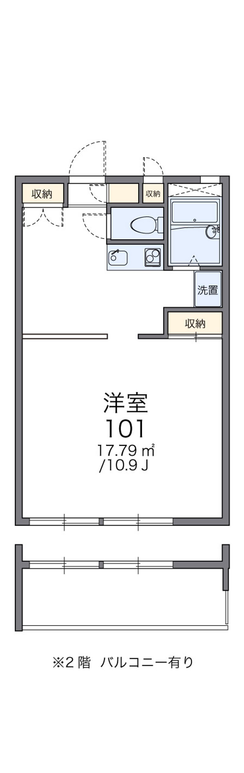 レオパレス杉本 間取図