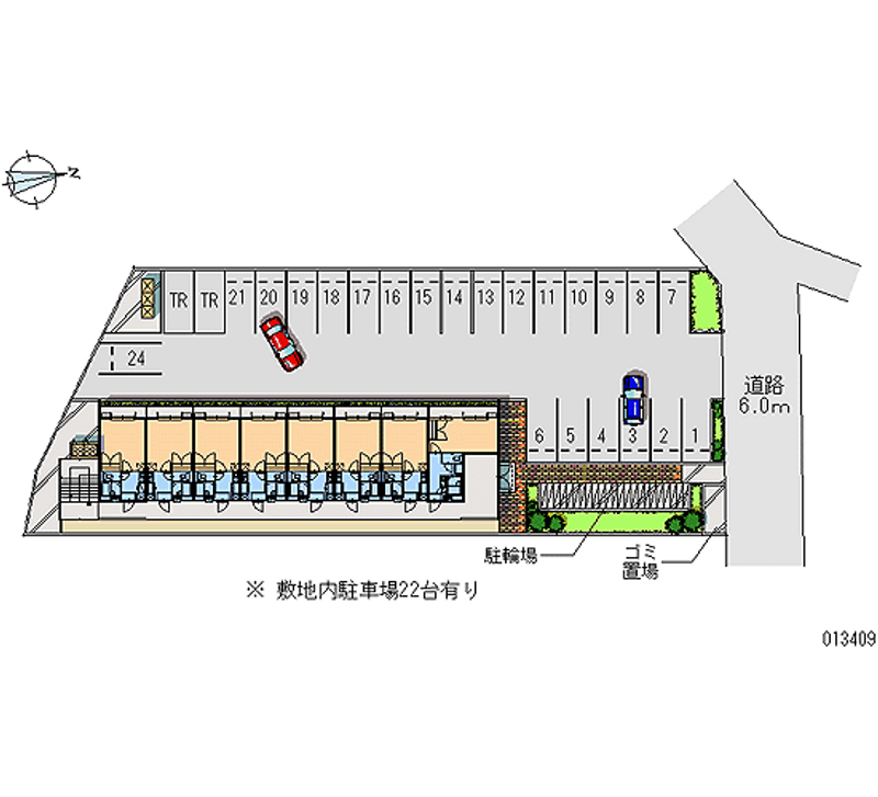 レオパレス関屋 月極駐車場