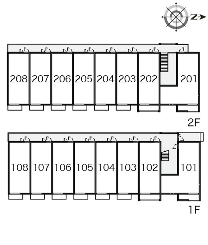 ミランダなるみⅡ 間取り配置図