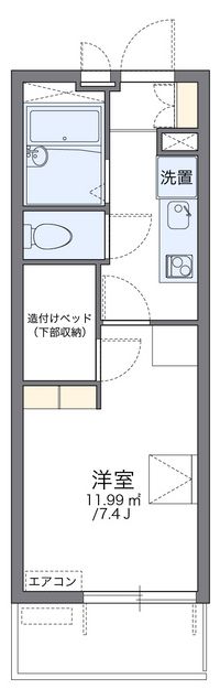 レオパレスニュートリノミラージ 間取り図