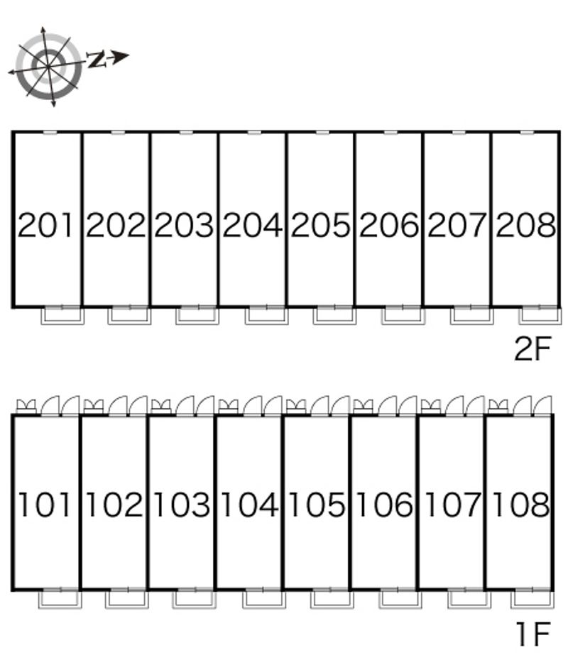 レオパレスクンプウ 間取り配置図