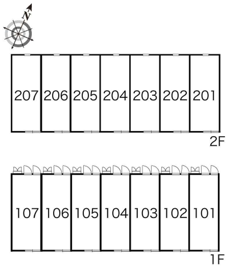 レオパレスＪＯＹⅡ 間取り配置図
