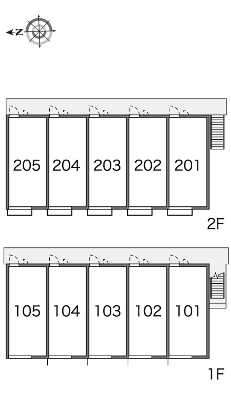 レオパレス新家Ⅱ 間取り配置図