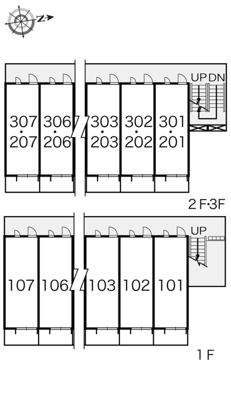 レオパレス加美 間取配置図