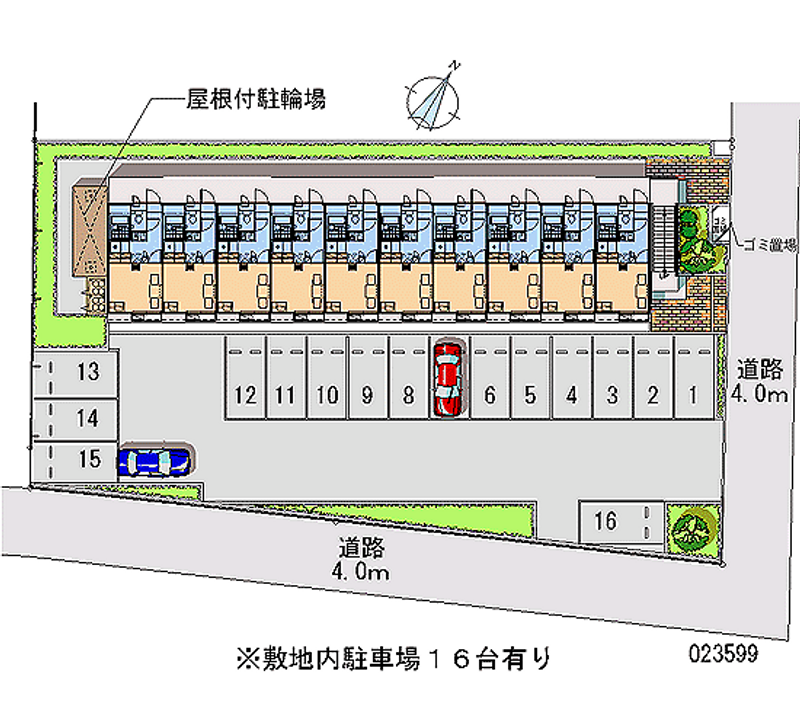 23599 Monthly parking lot