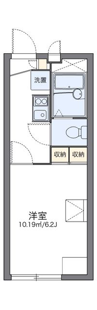 レオパレスマーブル代継 間取り図