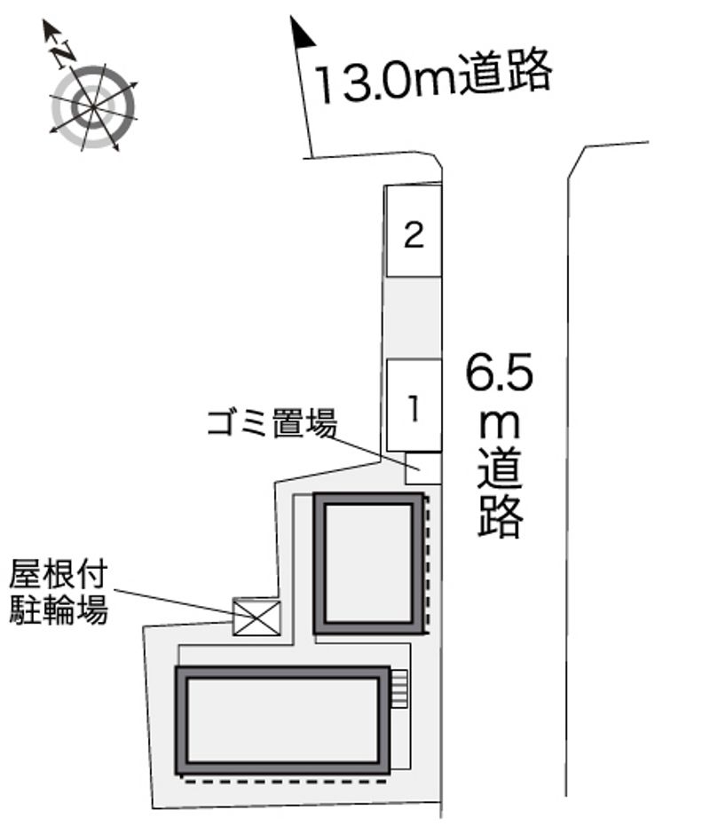 レオパレス廿軒家 配置図