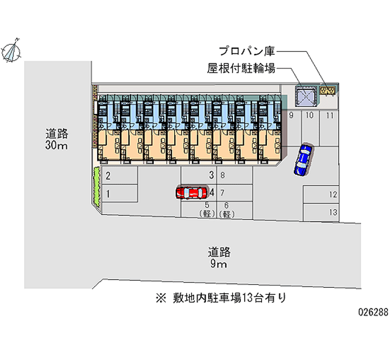 レオパレスマーチ 月極駐車場