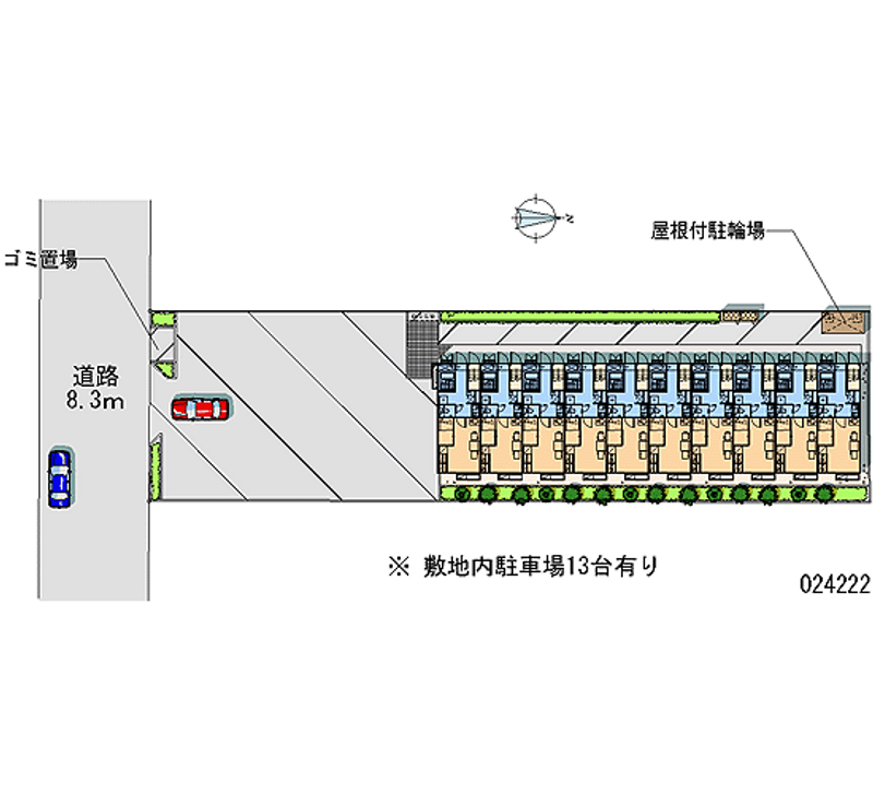 レオパレス雅 月極駐車場