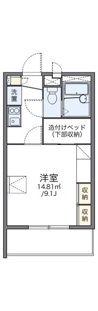 レオパレスセジュール弐番館 間取り図